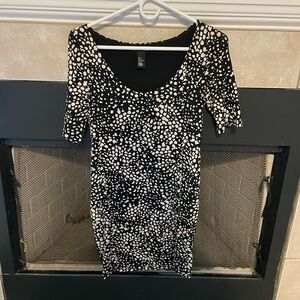 Polka dot black and white H&M dress